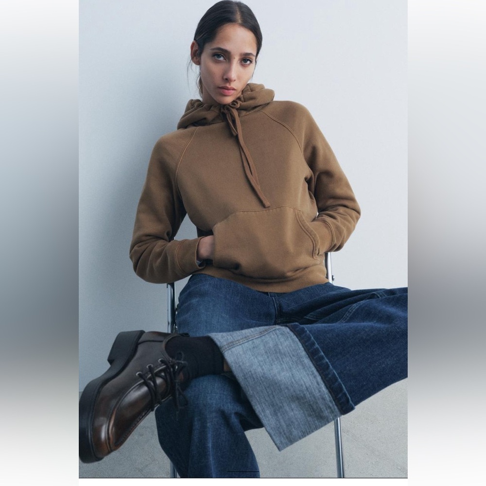 Zara Miu Miu style brown loafers, size 38 7.5